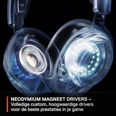 Steelseries ARCTIS NOVA 7X WHITE Headset Draadloos Hoofdband Gamen Bluetooth Wit Steelseries ARCTIS NOVA 7X WHITE Headset Draadloos Hoofdband Gamen Bluetooth Wit