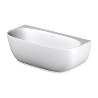 Half Vrijstaand Ligbad Riho Phatos B2W 170x80x57 cm Incl. Pop Up Waste, Sifon en Afvoer Glans Wit - thumbnail