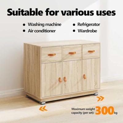 VidaXL Wasmachinebasis 2 pcs zwart 72 x 5 x 4,5 cm roestvrij staal