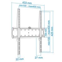 Vaste TV Support TooQ LP4155F 32"-55" 32" 40 kg - thumbnail