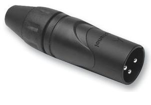 Amphenol AX3MB XLR Connector 5-polig XLR Kabeldeel Male AX Serie - Zwart