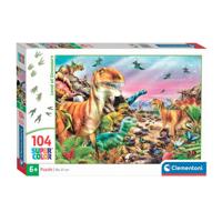 Clementoni legpuzzel super color trolls 3, 104st. - thumbnail