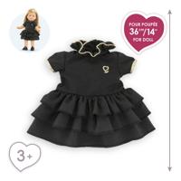 Corolle zwarte jurk voor babypop, 36cm - thumbnail