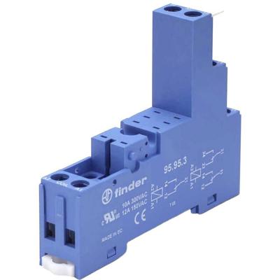 Finder 95.95.3 Relaissocket Geschikt voor serie: Finder serie 40, Finder serie 44 Finder 40.52, Finder 40.61, Finder 44.62 (l x b x h) 81.88 x 15.5 x 64.8 mm 1