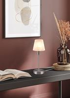 Trio TafellampjeLuis Ii nikkel met wit glas - 595700107 - thumbnail
