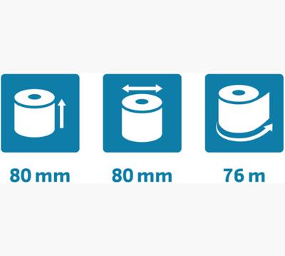 Telrol exacompta 80mmx76mx12mm safecontact therm | 10 stuks