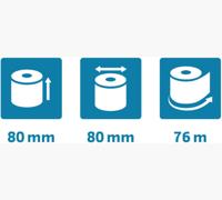 Telrol exacompta 80mmx76mx12mm safecontact therm | 10 stuks - thumbnail