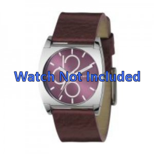 Horlogeband DKNY NY3426 Leder Bordeaux 24mm Horlogeband DKNY NY3426 Leder Bordeaux 24mm
