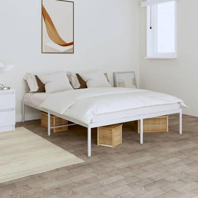 Bedframe metaal wit 160x200 cm Bedframe metaal wit 160x200 cm