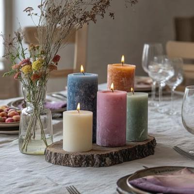 Bolsius Rustiek stompkaars 80/68 Rose Bolsius Rustiek stompkaars 80/68 Rose