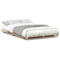 Bedframe Bruin 135 x 190 cm Massief grenenhout - thumbnail