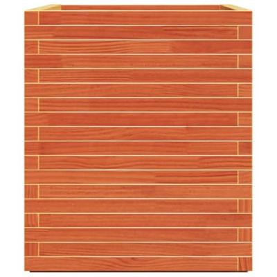 Plantenbak 90x60x72 cm massief grenenhout wasbruin