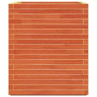 Plantenbak 90x60x72 cm massief grenenhout wasbruin - thumbnail