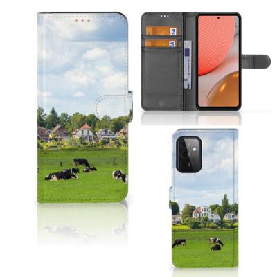 Samsung Galaxy A72 | Telefoonhoesje | Met pasjeshouder | Koeien