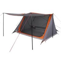 VidaXL Tent 2-persoons waterdicht grijs en oranje - thumbnail