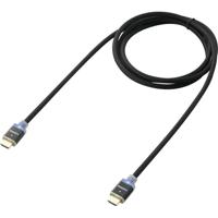 SpeaKa Professional HDMI Aansluitkabel HDMI-A-stekker 5.00 m Zwart SP-7870020 Audio Return Channel (ARC), Vergulde steekcontacten, Gesleeved, Met LED HDMI-kabel - thumbnail