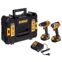 DeWalt DCK2062M2T-QW Comboset 18V 4,0Ah Li-Ion - DCD709 Accuklopboormachine + DCF809 Slagschroevendraaier - DCK2062M2T-QW - thumbnail