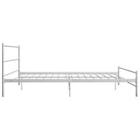 Bedframe metaal wit 160x200 cm - thumbnail