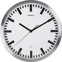 MAULpilot wandklok, radiogestuurd, diameter 30,5 x 4,5 cm, aluminium kader - thumbnail