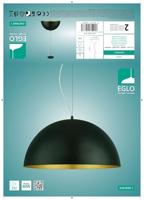 Eglo HanglampGaetano 1 53cm zwart - goud - 94936 - thumbnail