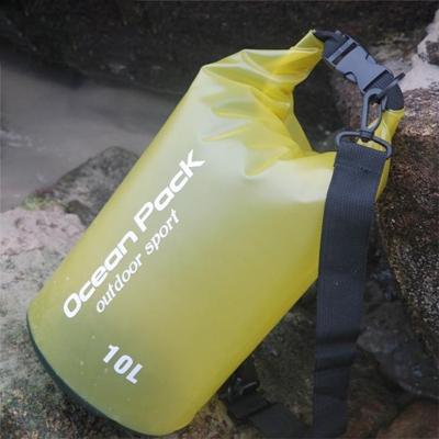 Outdoor waterdichte droge zak droge zak PVC vat tas capaciteit: 2L (geel) Outdoor waterdichte droge zak droge zak PVC vat tas capaciteit: 2L (geel)