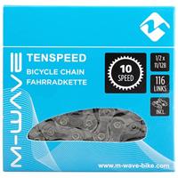 M-Wave ketting 10-speed, 1/2x11/128 116l grijs (hangverpakking) - thumbnail
