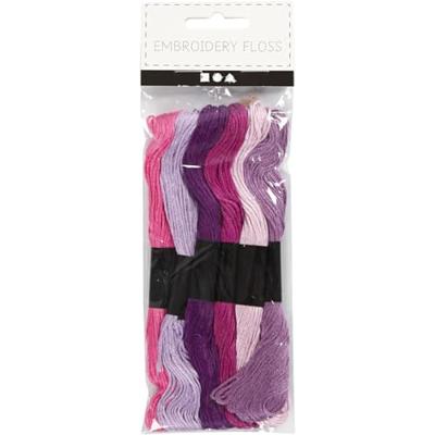 Creativ Company Borduurgaren, dikte 1 mm, paars, 6 bol/ 1 doos
