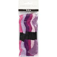 Creativ Company Borduurgaren, dikte 1 mm, paars, 6 bol/ 1 doos - thumbnail