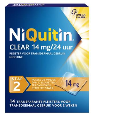 Niquitin Clear Pleisters 14mg Stap 2