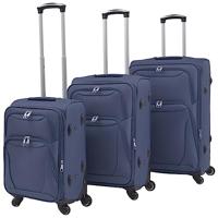 VidaXL Trolleyset marineblauw 3-delig - thumbnail