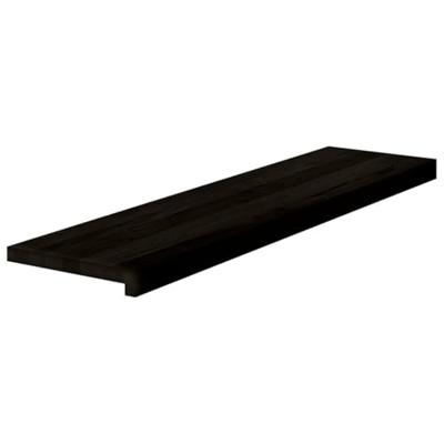 Traptreden 2 st 100x30x2 cm massief eikenhout donkerbruin - thumbnail