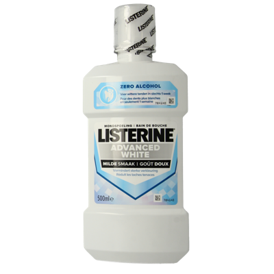 Listerine Mondwater advanced white mild 500 Milliliter
