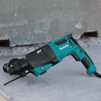 Makita HR2631FT13 Combihamer SDS-Plus 2,4J + snelwisselboorkop + 5 boren 800W in koffer - thumbnail