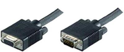 Microconnect SVGA/HD15 1m Zwart
