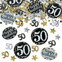 Tafelconfetti 50 Jaar Sparkling Goud (34gr) - thumbnail