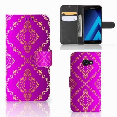 Wallet Case Samsung Galaxy A5 2017 Barok Roze