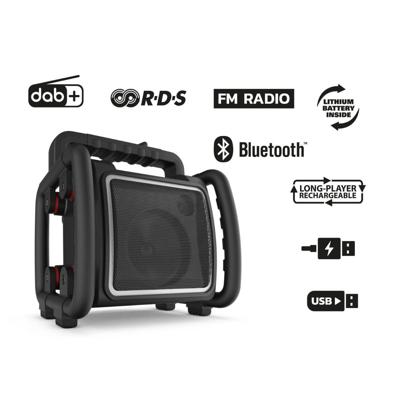 PerfectPro TEAMBOX bouwradio FM/DAB+ digitale radio