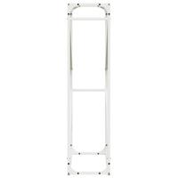 Brandhoutrek 60x25x100 cm koudgewalst staal wit - thumbnail