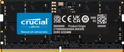 RAM geheugen Crucial CT16G56C46S5 16 GB DDR5 SDRAM DDR5 5600 MHz RAM geheugen Crucial CT16G56C46S5 16 GB DDR5 SDRAM DDR5 5600 MHz