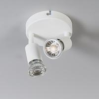 QAZQA Moderne spot wit kantelbaar rond 2-lichts - Jeany - thumbnail