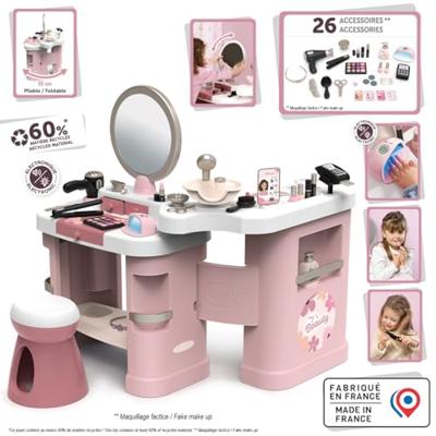 SMOBY - My Beauty Center - 3-in-1 schoonheidssalon - Kapsalon, nagelstudio, nep-make-up - 26 accessoires - Vanaf 3 jaar
