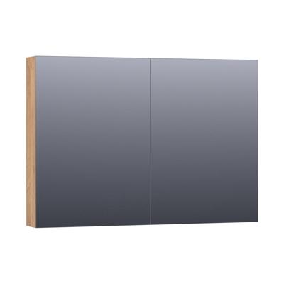 Brauer Impress Deluxe Spiegelkast - 100 cm - met interne en externe Verlichting - 2 Dubbelzijdige Spiegeldeuren - Chateau
