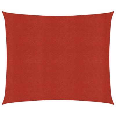 VidaXL Zonnezeil 160 g/m² 2,5x3 m hdpe rood