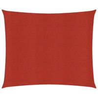 VidaXL Zonnezeil 160 g/m² 2,5x3 m hdpe rood - thumbnail