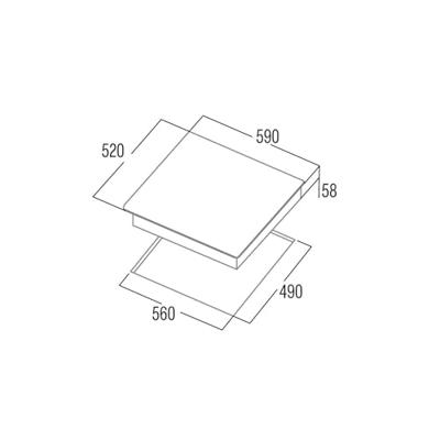 Inductiekookplaat Cata IB6403E2BK 5300 w