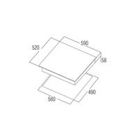 Inductiekookplaat Cata IB6403E2BK 5300 w - thumbnail