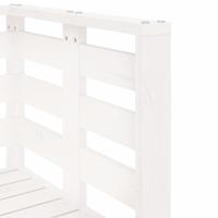 3-delige Loungeset massief grenenhout wit - thumbnail