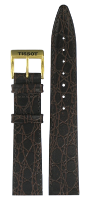 Horlogeband Tissot A660 / T600013310 Leder Bruin 18mm Horlogeband Tissot A660 / T600013310 Leder Bruin 18mm