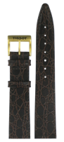 Horlogeband Tissot A660 / T600013310 Leder Bruin 18mm - thumbnail