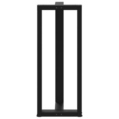 Bartafelpoten 2 st T-vormig 40x35x(100-101) cm staal zwart - thumbnail
